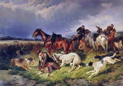 Wolf Hunting, 1873 by Nicolas Gregorovitch Svertschkoff